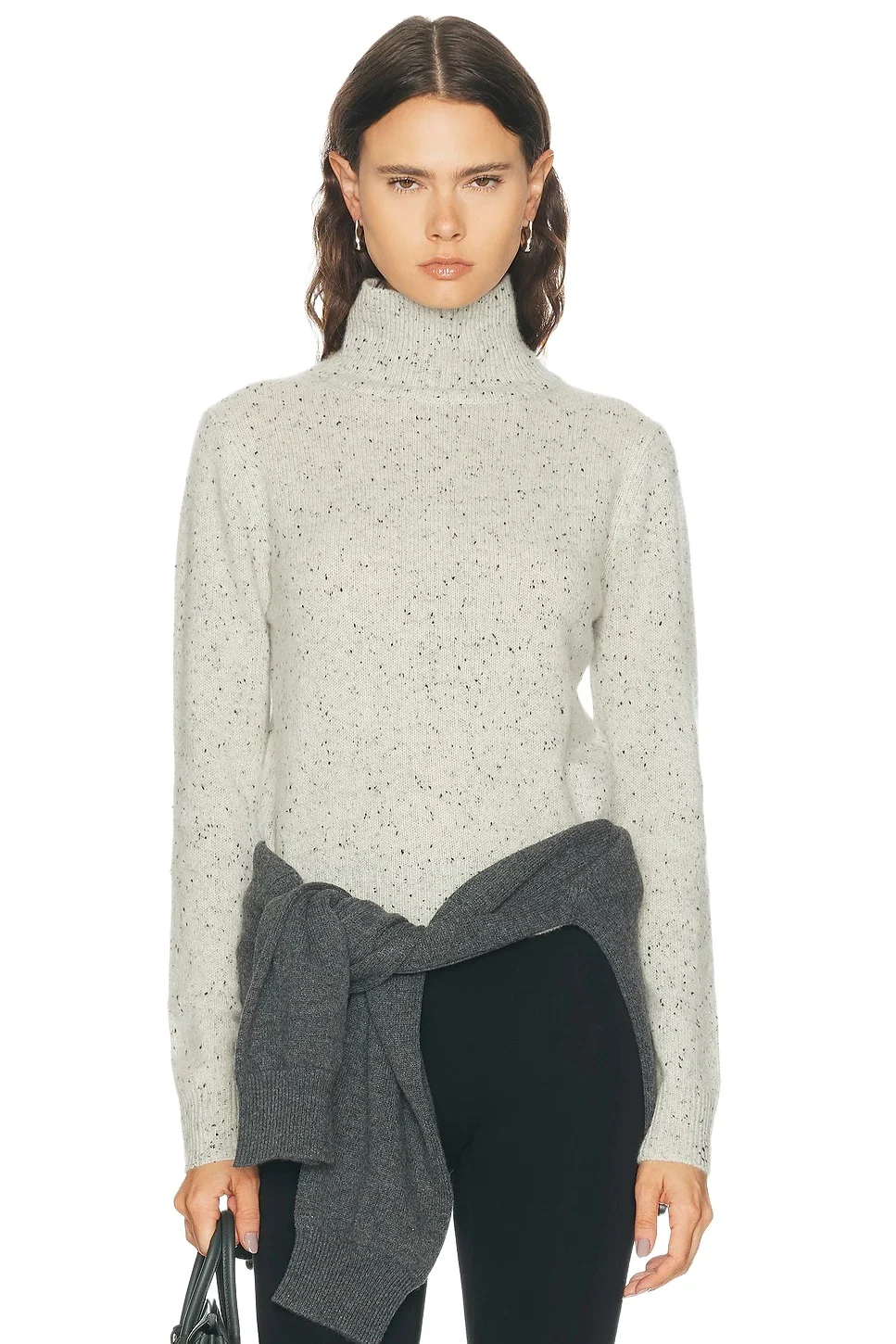 ENZA COSTA Donegal Cashmere Highneck Sweater
