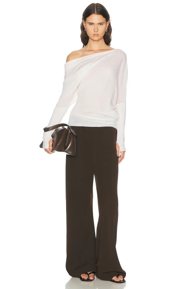 ENZA COSTA Tissue Cashmere Slouch Sweater | Thumbnail 5