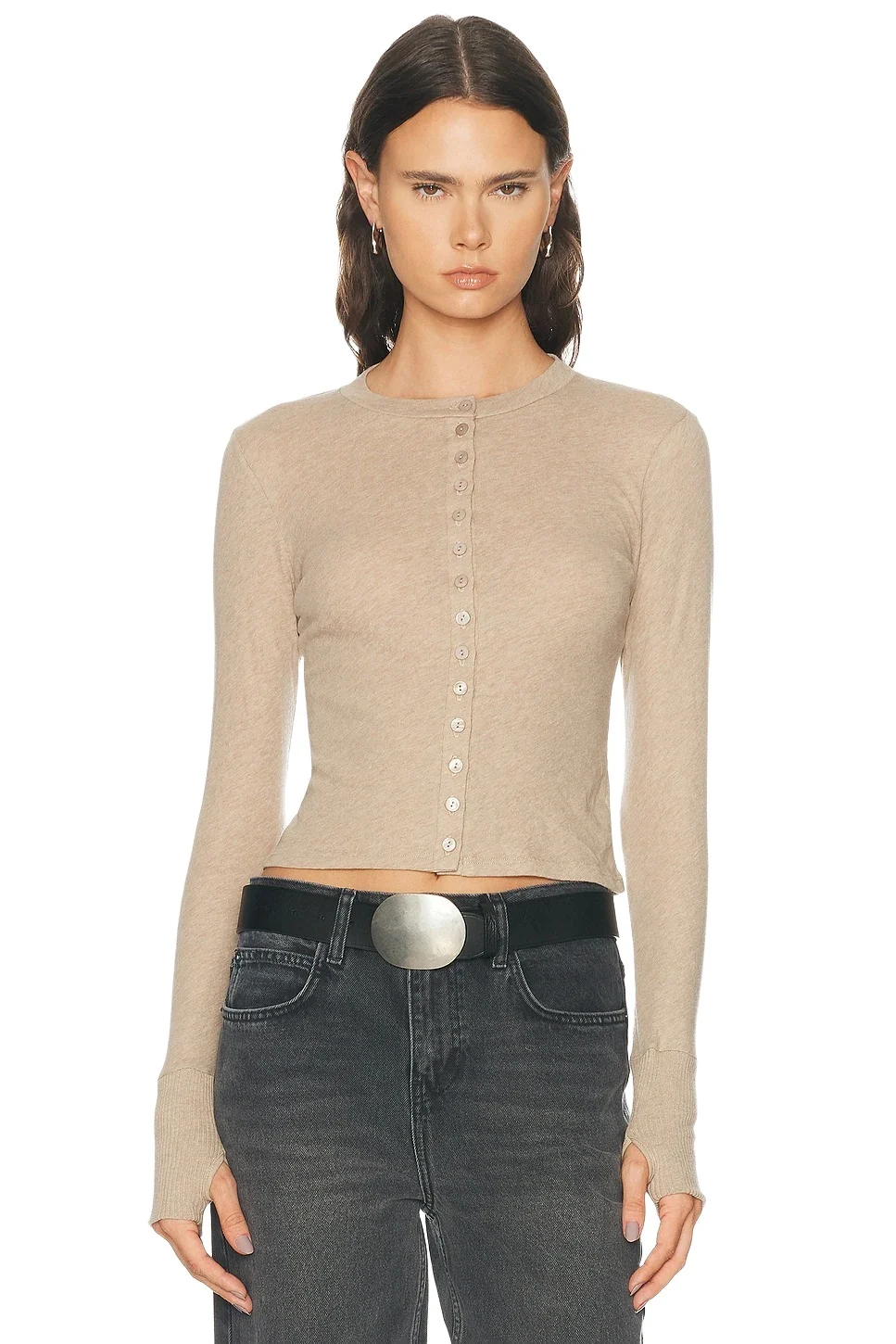 ENZA COSTA Fine Cashmere Jersey Cardigan