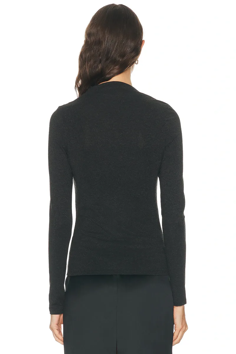 ENZA COSTA Lurex Jersey Long Sleeve Slash Top | Thumbnail 4 ENZA COSTA Lurex Jersey Long Sleeve Slash Top | Thumbnail 4