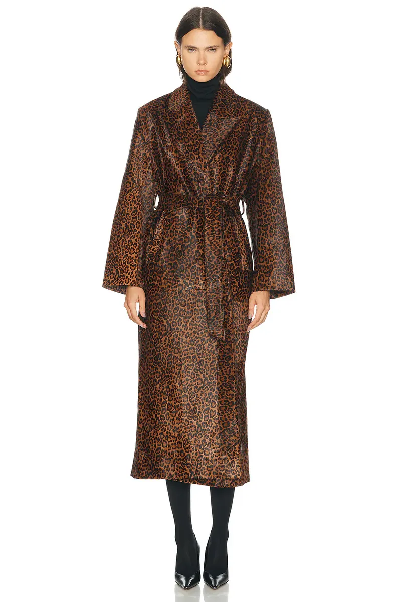 Auter Faux Leopard Pony Hair Topcoat | Thumbnail 2