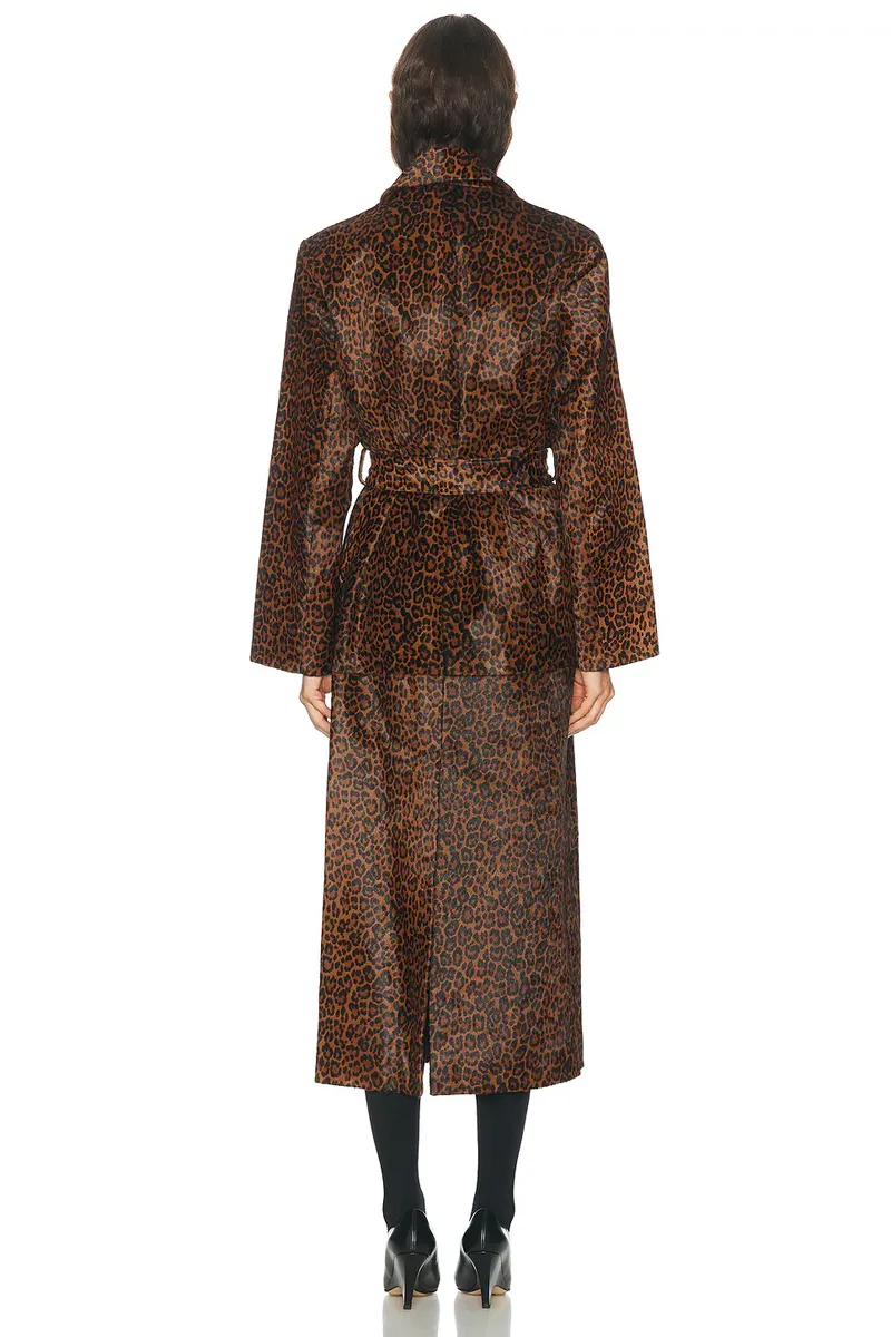 Auter Faux Leopard Pony Hair Topcoat | Thumbnail 4
