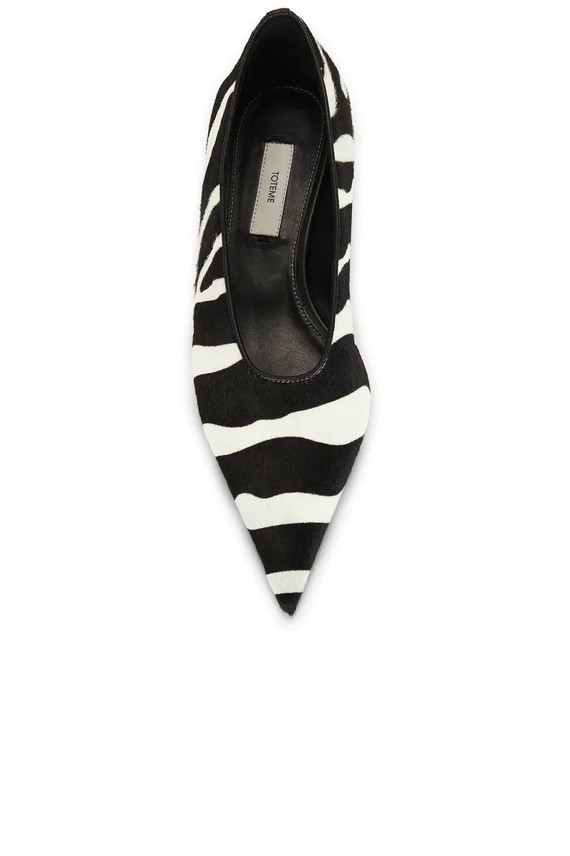 TOTEME Sharp Pony Hair Kitten Pump | Thumbnail 4 TOTEME Sharp Pony Hair Kitten Pump | Thumbnail 4