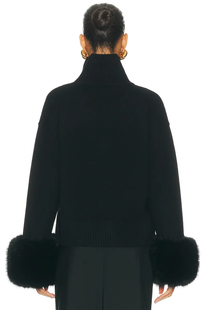 EAVES X Blake Evin Marcia Fur Trim Sweater | Thumbnail 3 EAVES X Blake Evin Marcia Fur Trim Sweater | Thumbnail 3