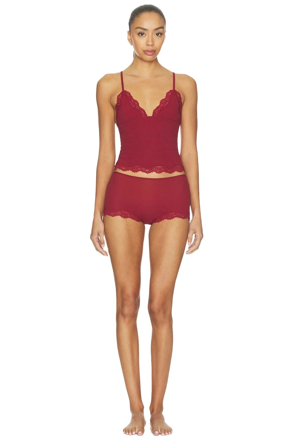 Skims Fits Everybody Lace Triangle Cami & Boyshort Set