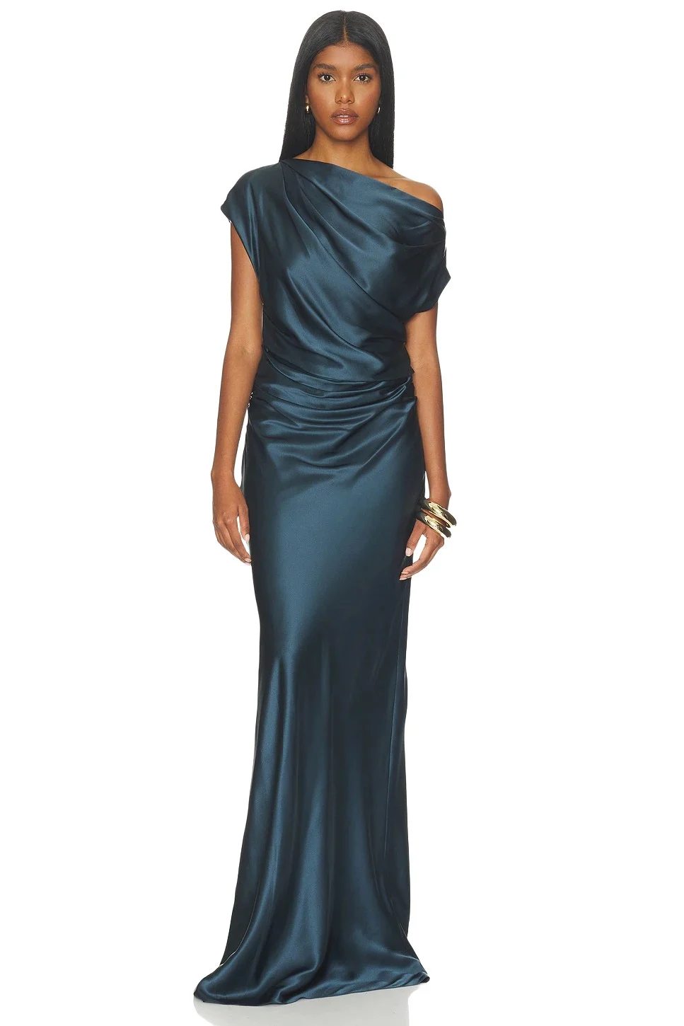 THE SEI Off Shoulder Drape Gown