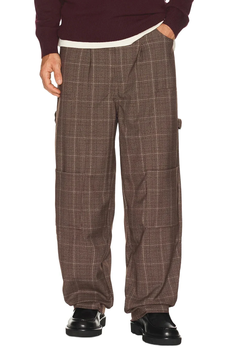 Pas Une Marque Plaid Carpenter Pants