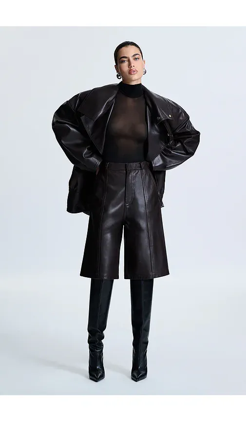 REVOLVE LOS ANGELES Elia Leather Short | Thumbnail 2 REVOLVE LOS ANGELES Elia Leather Short | Thumbnail 2