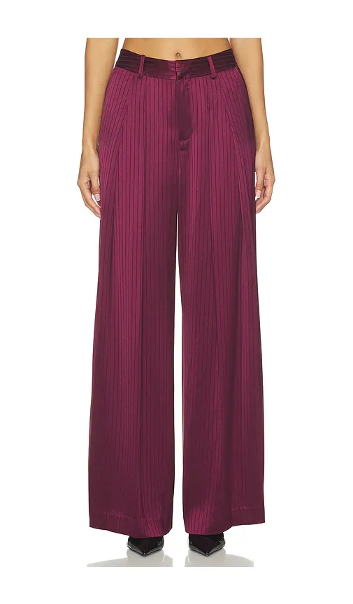 Cinq à Sept Georgia Satin Stripe Marne Pant | Thumbnail 2 Cinq à Sept Georgia Satin Stripe Marne Pant | Thumbnail 2
