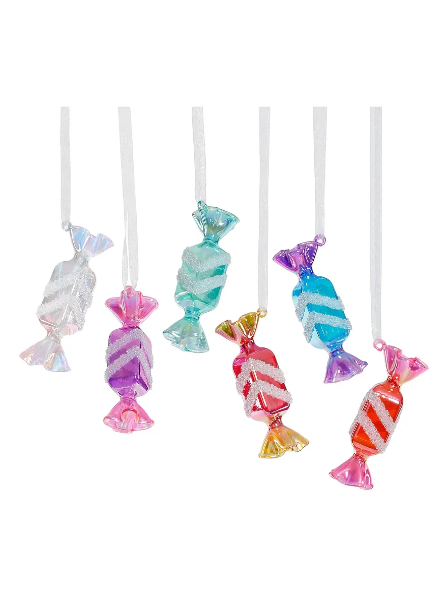 Poppy Lane Iridescent Candy Glass Ornament