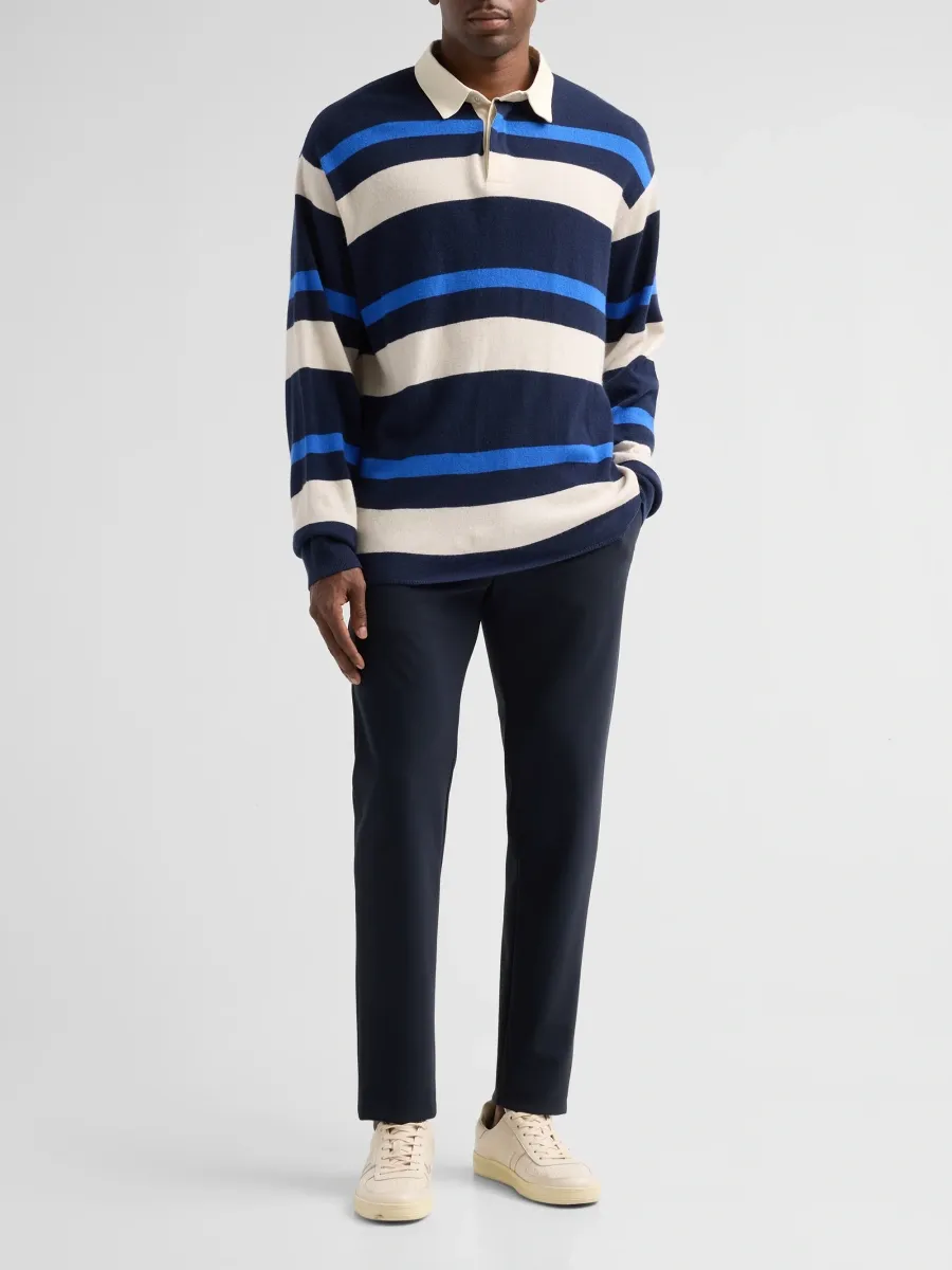 Frame Men's Striped Rugby Polo Sweater | Thumbnail 2