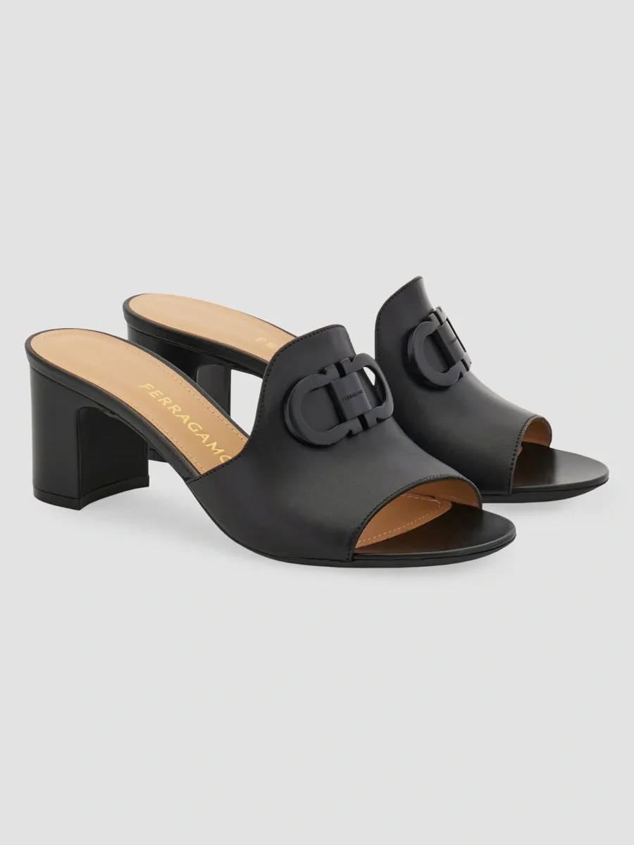 Ferragamo Women's Gancini 55MM Rexy Mules | Thumbnail 6