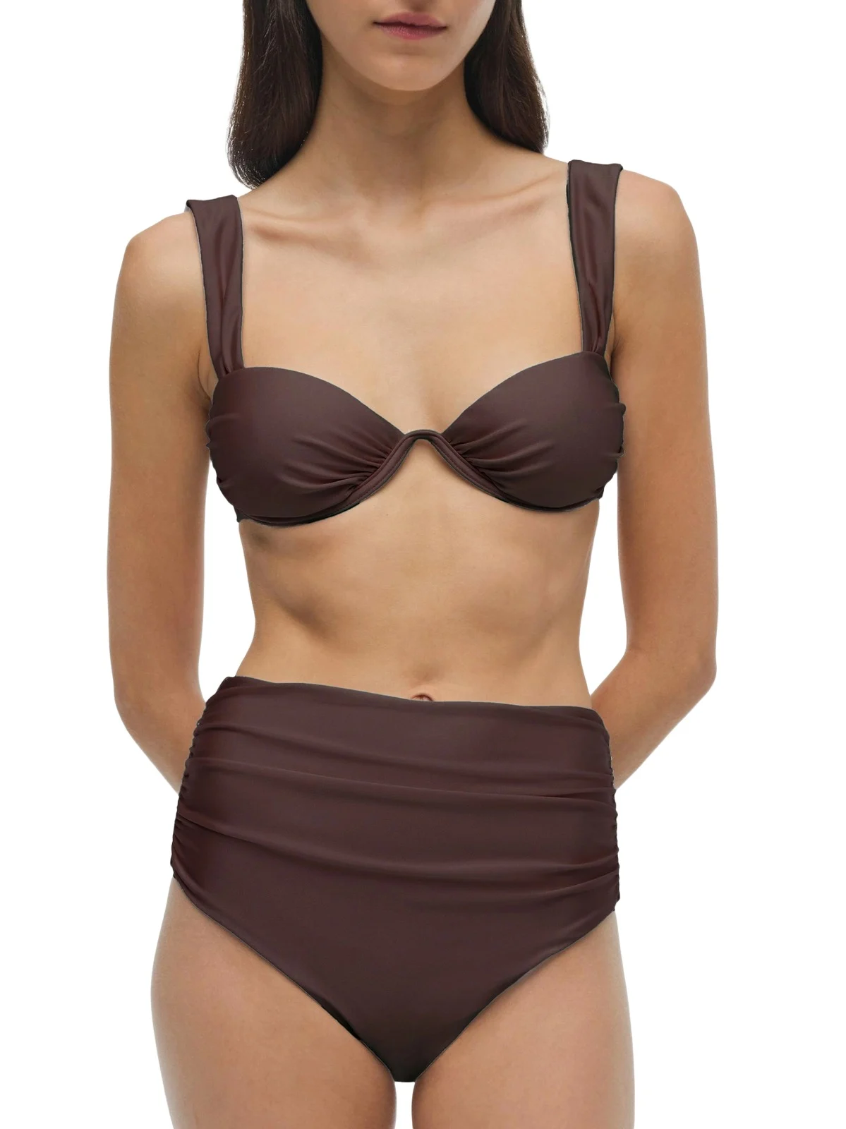 Simkhai Women's Anniston Striped Bikini Top
