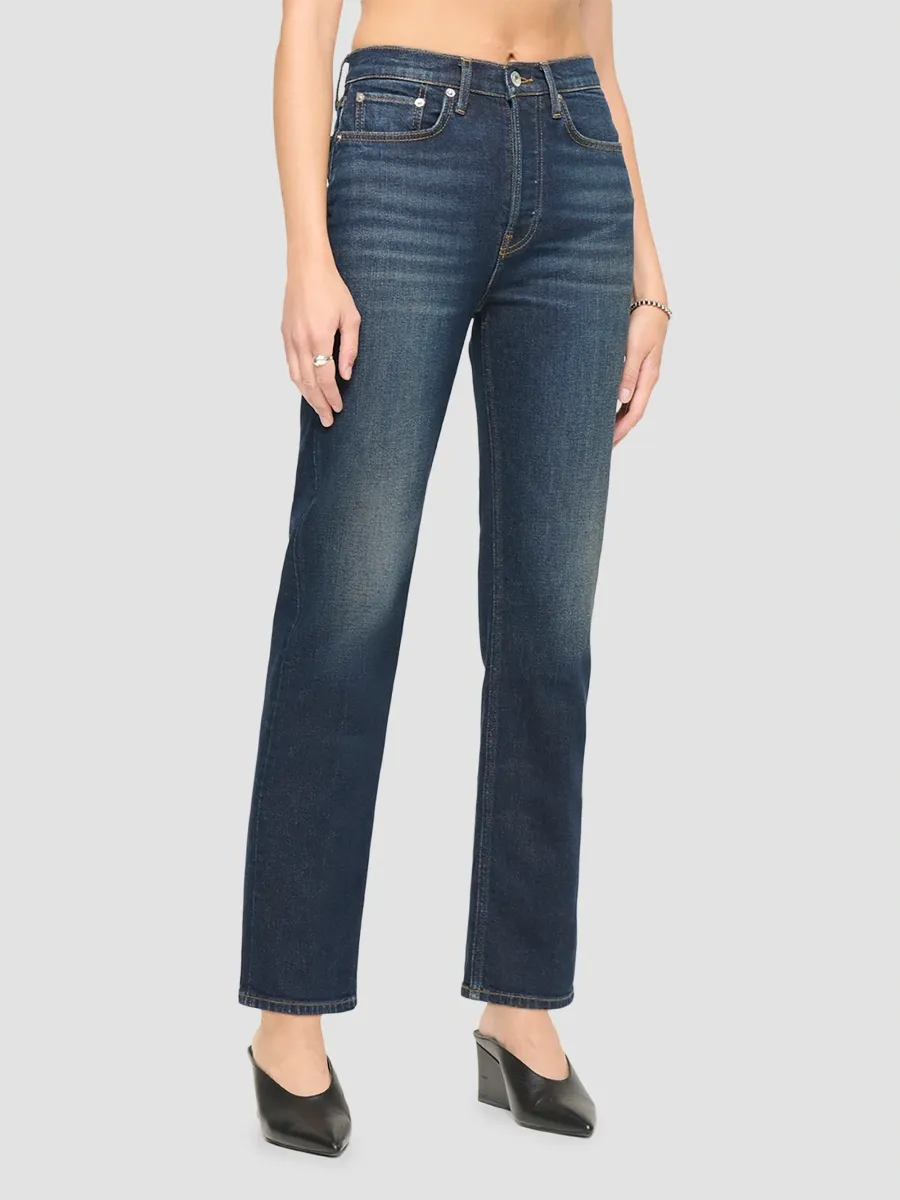 RE/DONE Women's Core Pipe High-Rise Straight-Leg Jeans | Thumbnail 3 RE/DONE Women's Core Pipe High-Rise Straight-Leg Jeans | Thumbnail 3