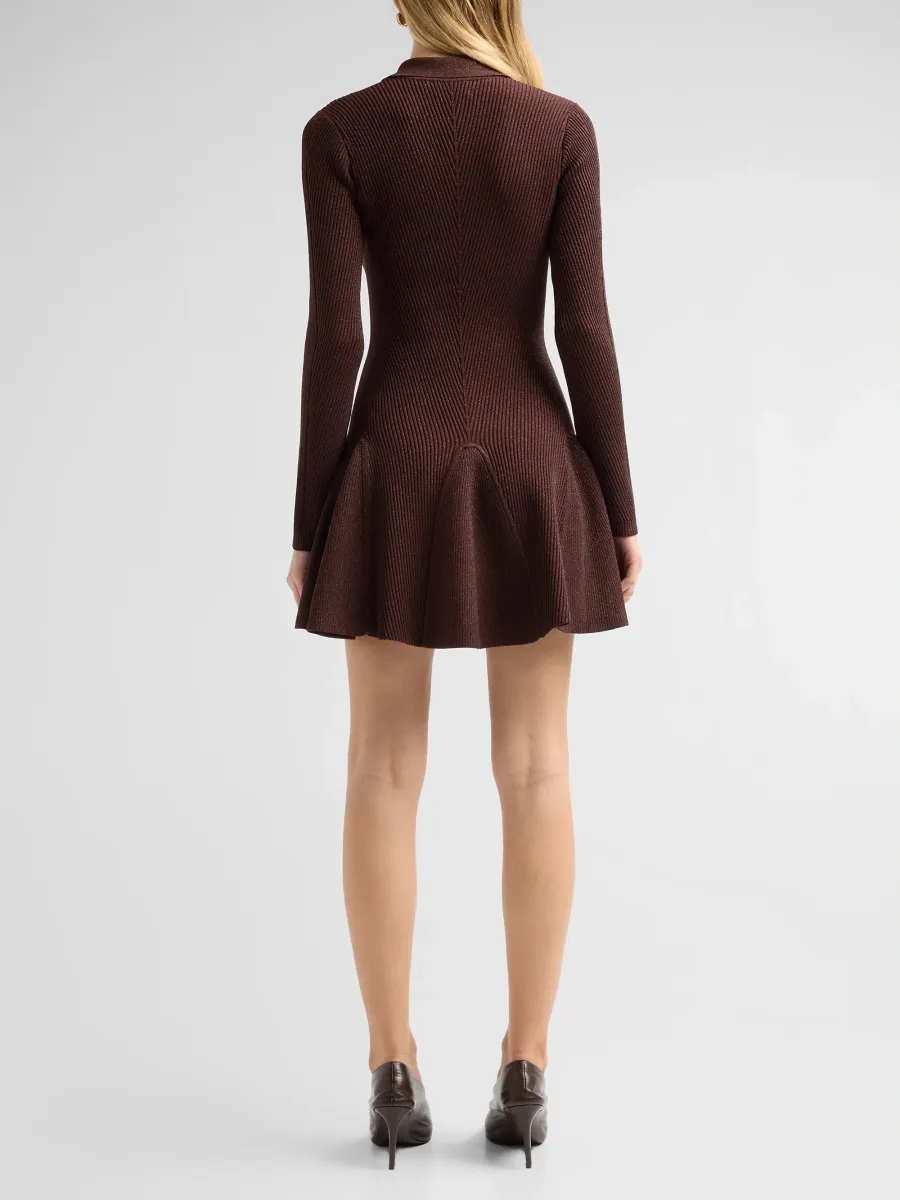 Retrofête Women's Biona Knit Polo Mini Dress | Thumbnail 3 Retrofête Women's Biona Knit Polo Mini Dress | Thumbnail 3