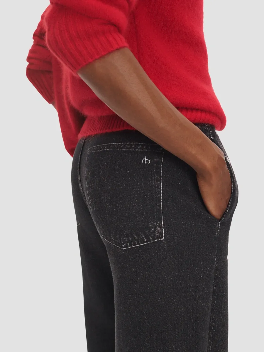 rag & bone Women's rb Miramar Fleece Wide-Leg Pants | Thumbnail 5