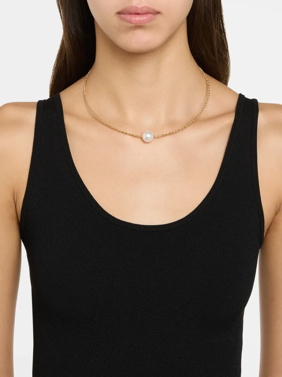 Pearls By Shari Women's Sparkle 18K Yellow Gold & South Sea Cultured Pearl Choker Necklace | Thumbnail 2 Pearls By Shari Women's Sparkle 18K Yellow Gold & South Sea Cultured Pearl Choker Necklace | Thumbnail 2