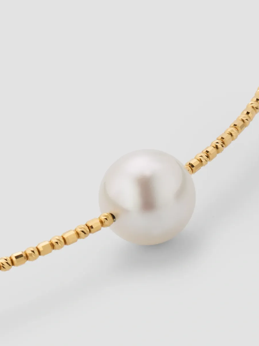 Pearls By Shari Women's Sparkle 18K Yellow Gold & South Sea Cultured Pearl Choker Necklace | Thumbnail 3 Pearls By Shari Women's Sparkle 18K Yellow Gold & South Sea Cultured Pearl Choker Necklace | Thumbnail 3