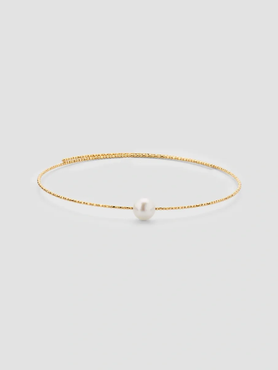 Pearls By Shari Women's Sparkle 18K Yellow Gold & South Sea Cultured Pearl Choker Necklace | Thumbnail 4 Pearls By Shari Women's Sparkle 18K Yellow Gold & South Sea Cultured Pearl Choker Necklace | Thumbnail 4