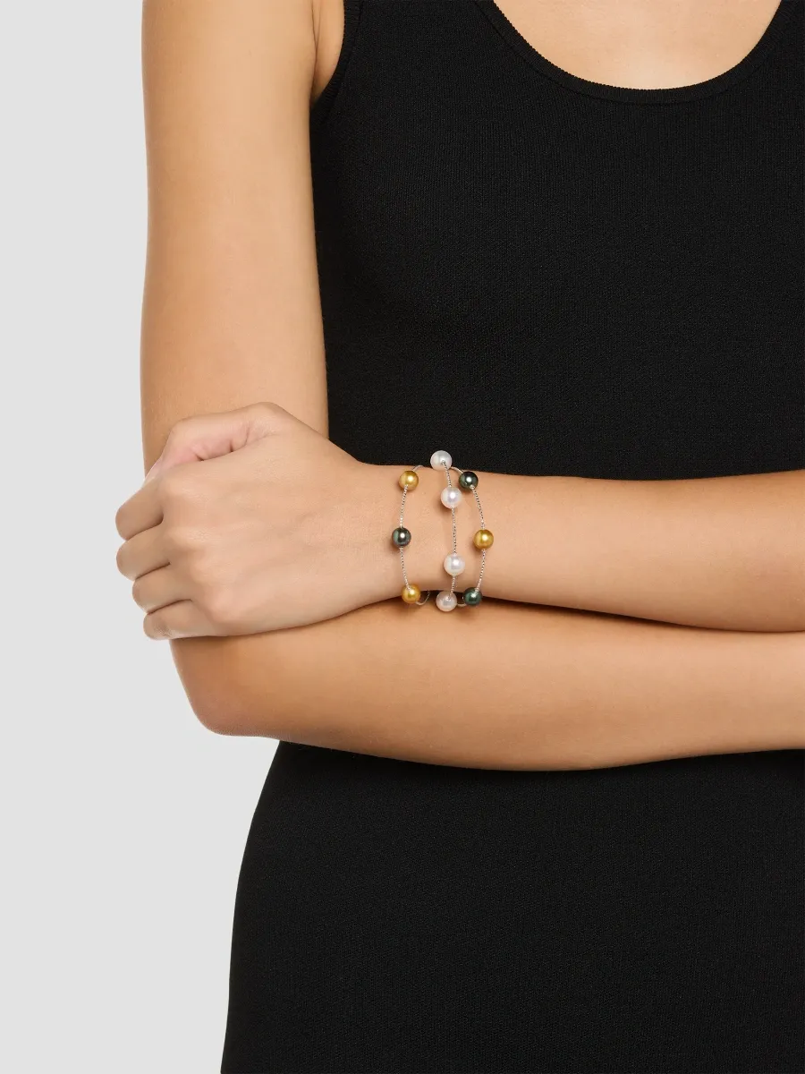 Pearls By Shari Women's Sparkle 18K Yellow Gold & South Sea Cultured Pearl Bracelet | Thumbnail 2 Pearls By Shari Women's Sparkle 18K Yellow Gold & South Sea Cultured Pearl Bracelet | Thumbnail 2