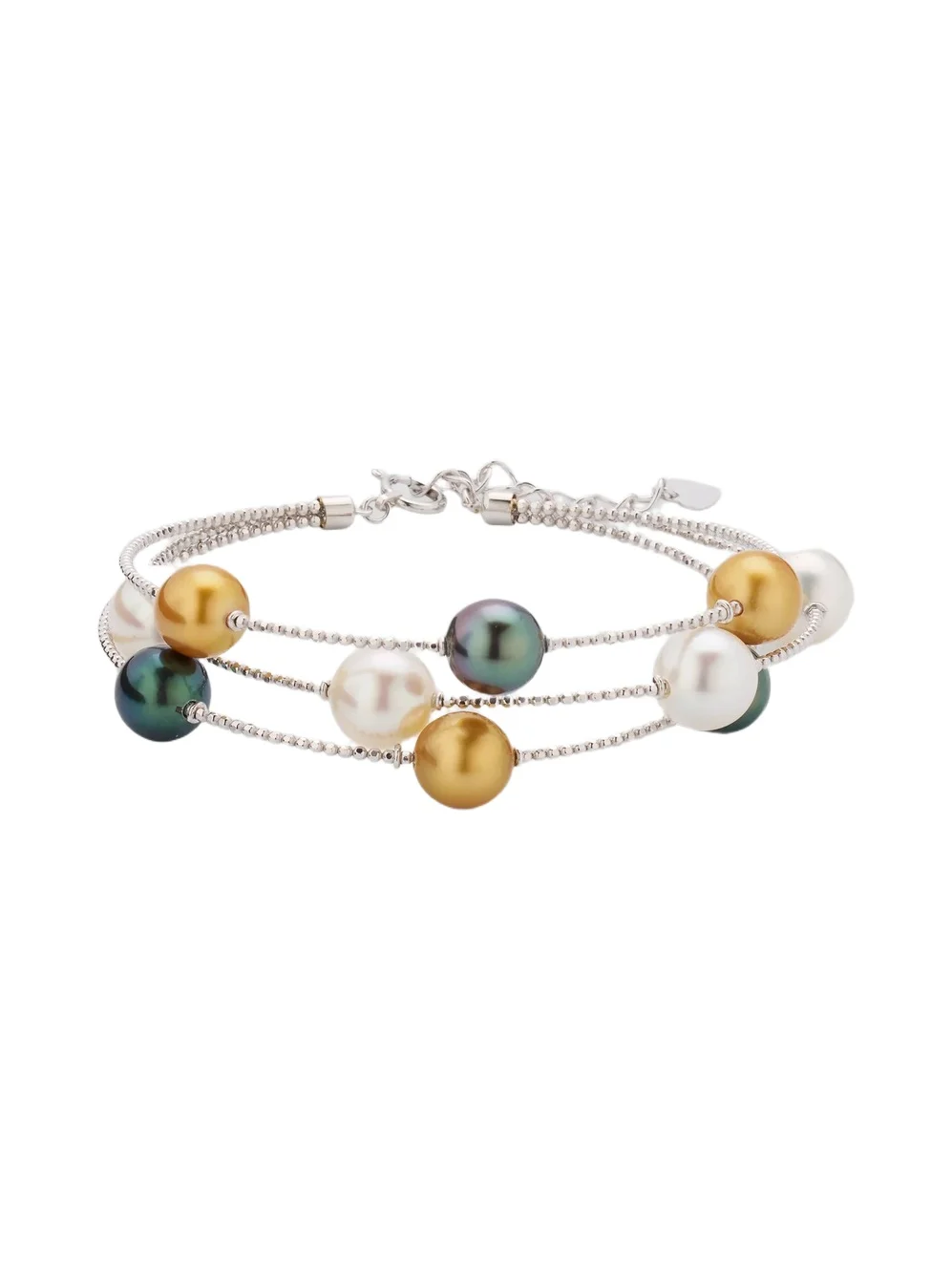 Women's Sparkle 18K Yellow Gold & South Sea Cultured Pearl Bracelet