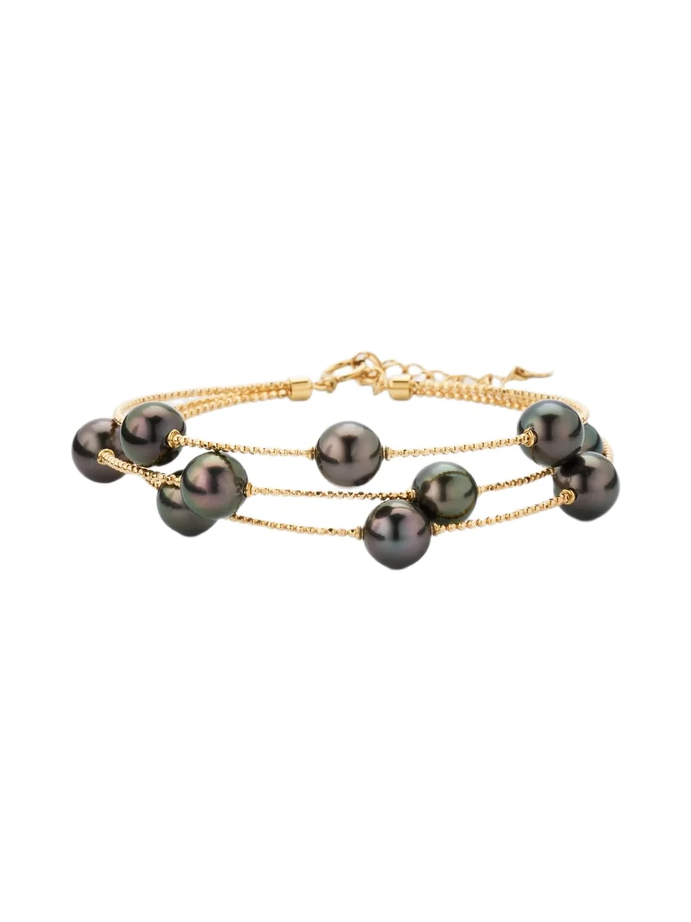 Pearls By Shari Women's Sparkle 18K White Gold & Tahitian Cultured Pearl Bracelet