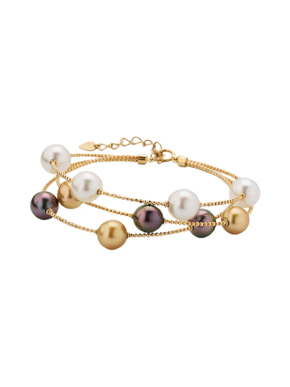 Women's Sparkle 18K Yellow Gold & South Sea Cultured Pearl Bracelet