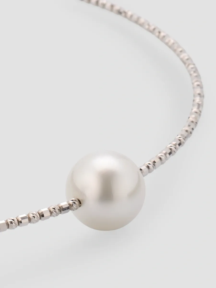 Pearls By Shari Women's Sparkle 18K White Gold & South Sea Cultured Pearl Choker Necklace | Thumbnail 3