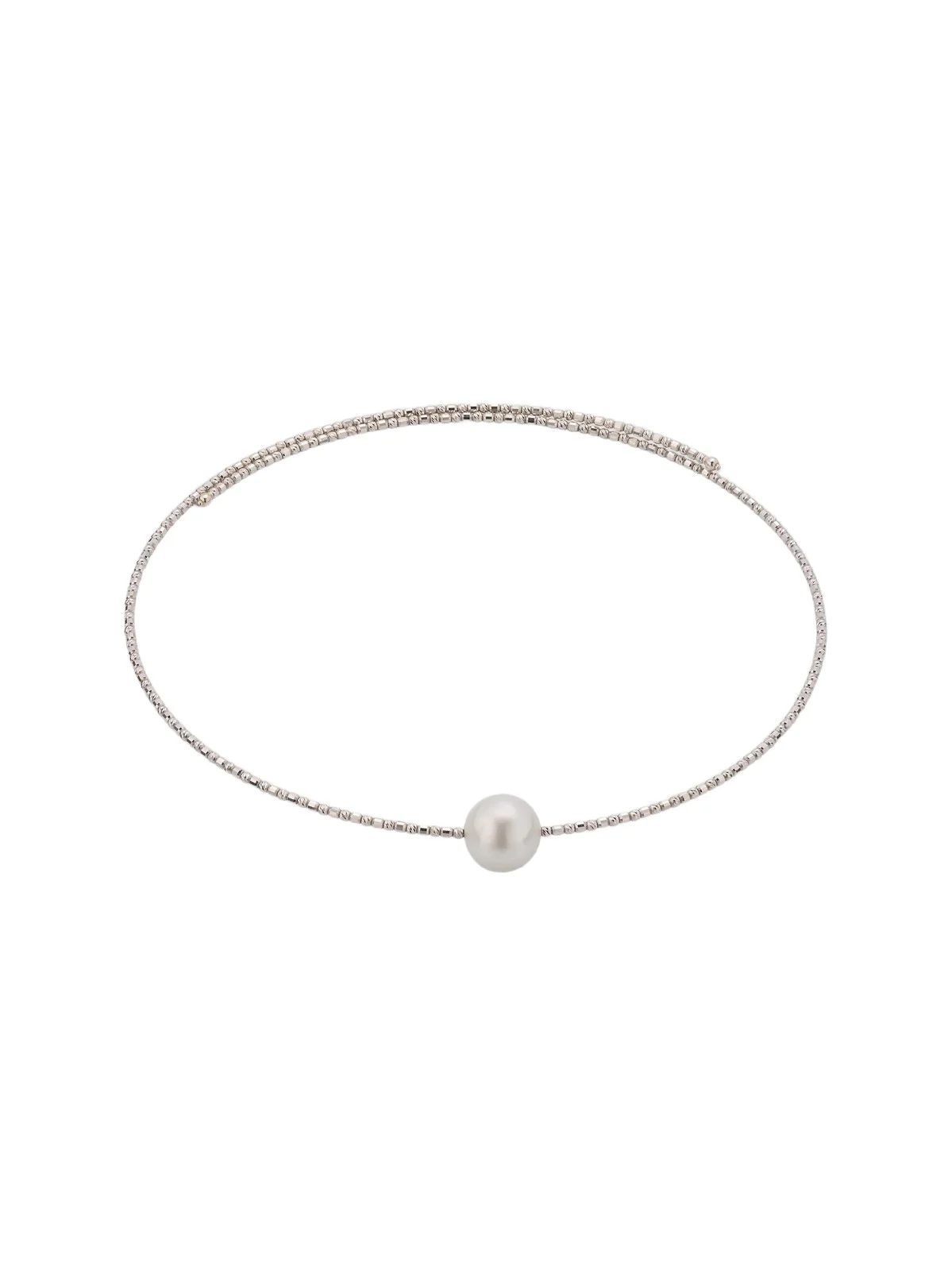 Women's Sparkle 18K White Gold & South Sea Cultured Pearl Choker Necklace