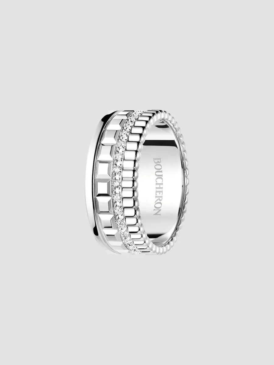 Boucheron Women's Quatre Small 18K White Gold & 0.24 TCW Diamond Ring | Thumbnail 2 Boucheron Women's Quatre Small 18K White Gold & 0.24 TCW Diamond Ring | Thumbnail 2