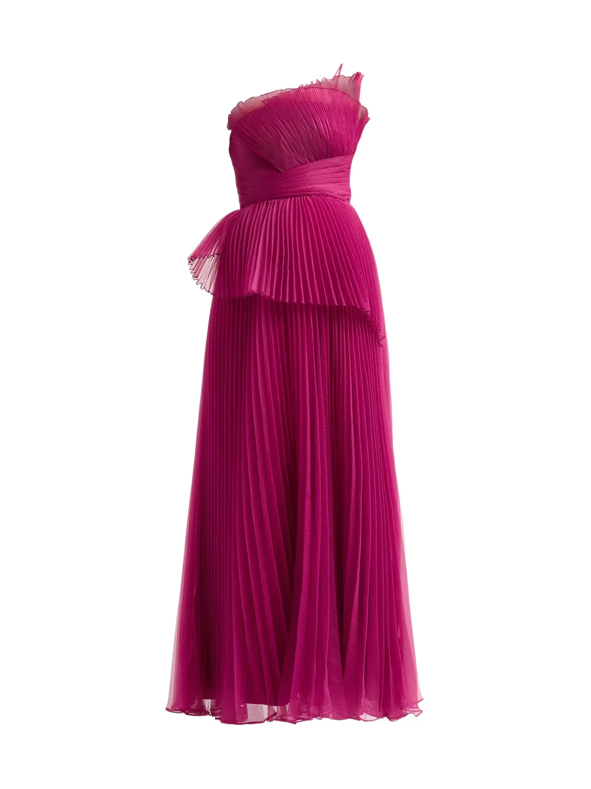 THEIA Women's Delphine Pleated One-Shoulder Organza Gown | Thumbnail 1 THEIA Women's Delphine Pleated One-Shoulder Organza Gown | Thumbnail 1
