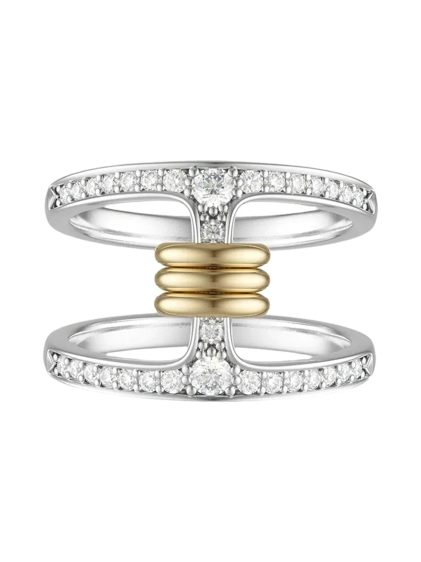 Women's x Hoorsenbuhs 333 Phantom 18K Yellow Gold, Sterling Silver, & 0.70 TCW Rings