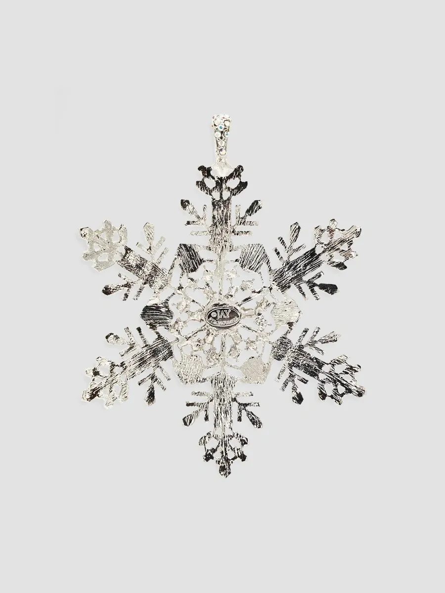 Jay Strongwater Metal Snowflake Ornament | Thumbnail 2 Jay Strongwater Metal Snowflake Ornament | Thumbnail 2