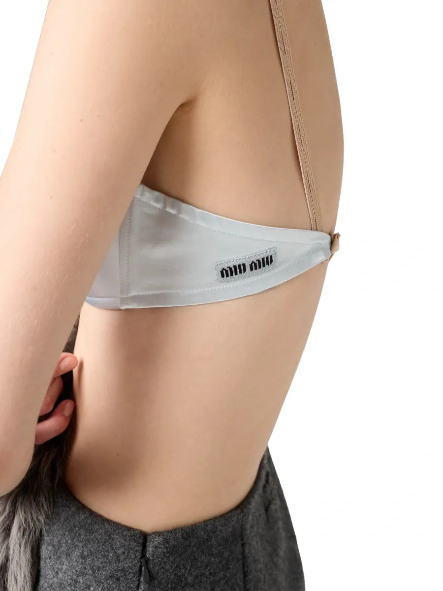 Miu Miu Women's Satin Bra Top | Thumbnail 5 Miu Miu Women's Satin Bra Top | Thumbnail 5