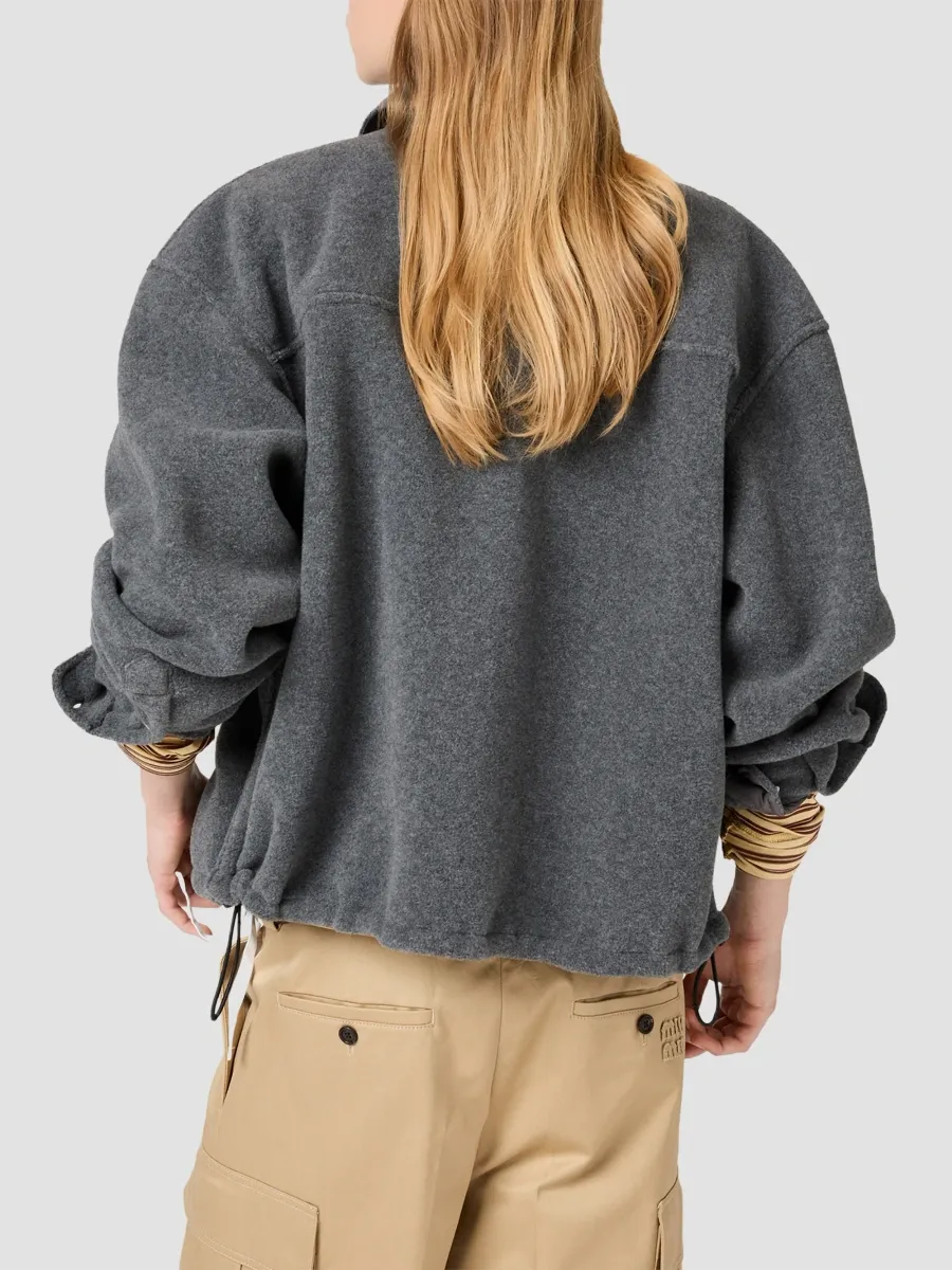 Miu Miu Women's Fleece Blouson Jacket | Thumbnail 4 Miu Miu Women's Fleece Blouson Jacket | Thumbnail 4