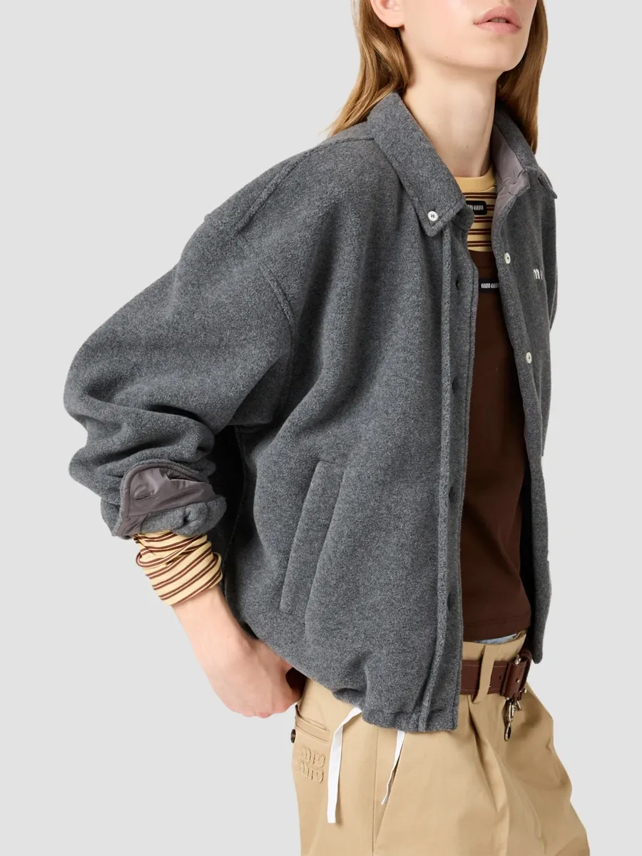 Miu Miu Women's Fleece Blouson Jacket | Thumbnail 5 Miu Miu Women's Fleece Blouson Jacket | Thumbnail 5