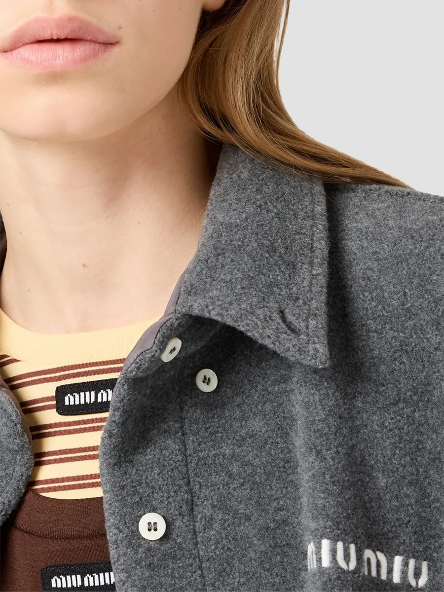 Miu Miu Women's Fleece Blouson Jacket | Thumbnail 6 Miu Miu Women's Fleece Blouson Jacket | Thumbnail 6