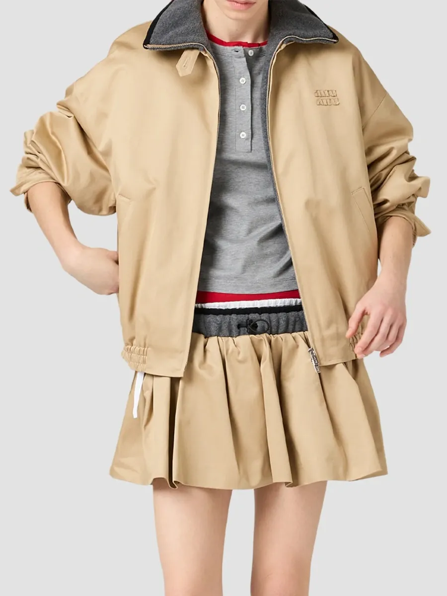 Miu Miu Women's Chino Blouson Jacket | Thumbnail 3 Miu Miu Women's Chino Blouson Jacket | Thumbnail 3