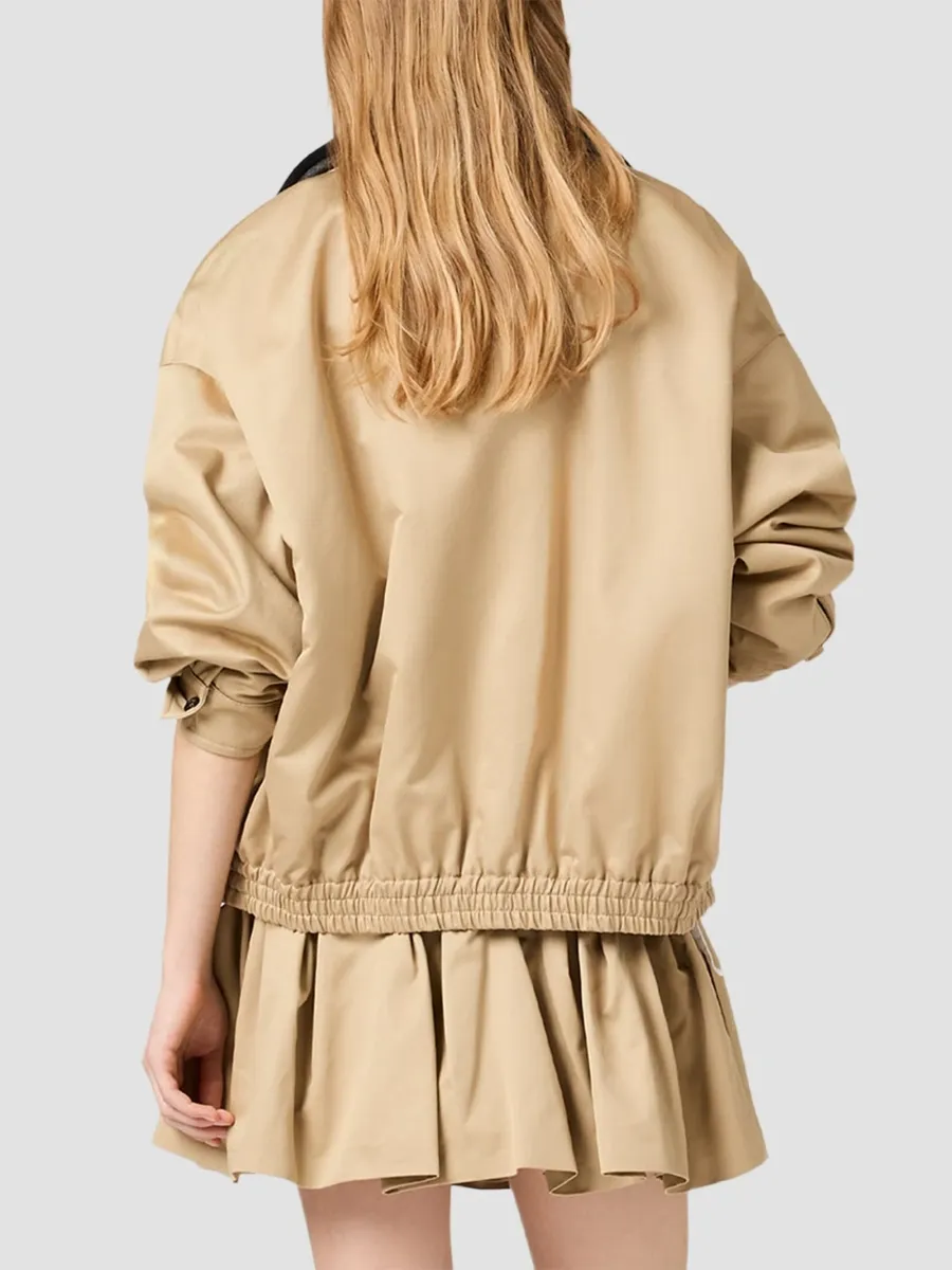Miu Miu Women's Chino Blouson Jacket | Thumbnail 4 Miu Miu Women's Chino Blouson Jacket | Thumbnail 4