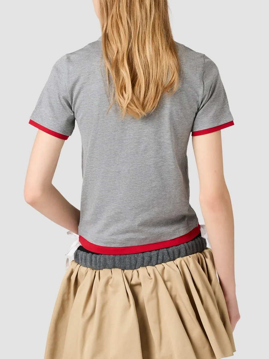 Miu Miu Women's Jersey T-Shirt | Thumbnail 4 Miu Miu Women's Jersey T-Shirt | Thumbnail 4