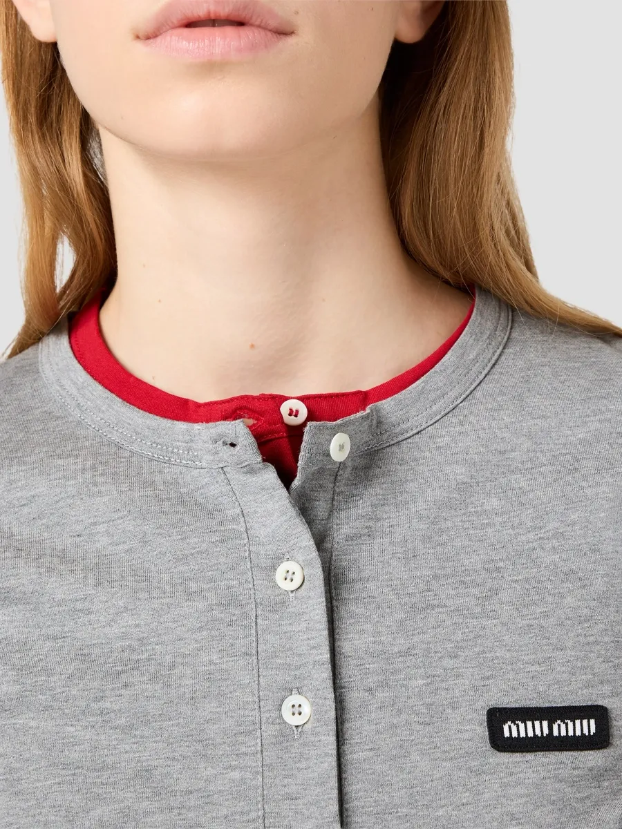 Miu Miu Women's Jersey T-Shirt | Thumbnail 7 Miu Miu Women's Jersey T-Shirt | Thumbnail 7
