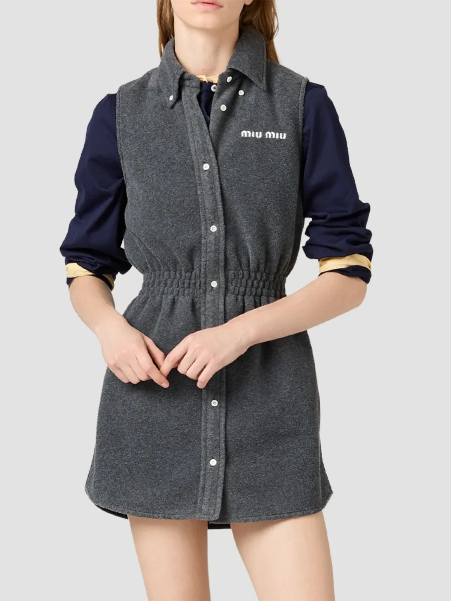 Miu Miu Women's Fleece Dress | Thumbnail 3