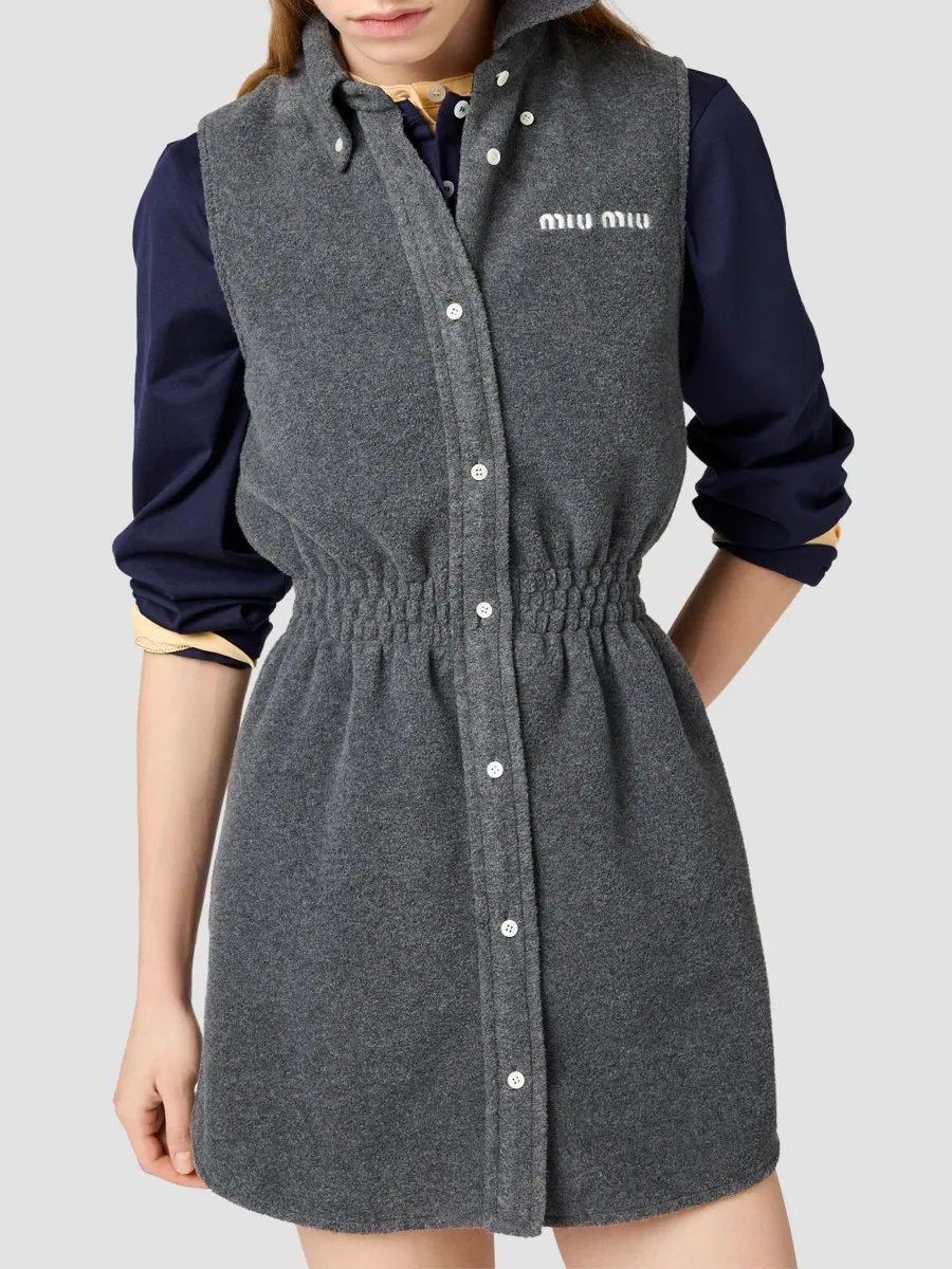 Miu Miu Women's Fleece Dress | Thumbnail 6