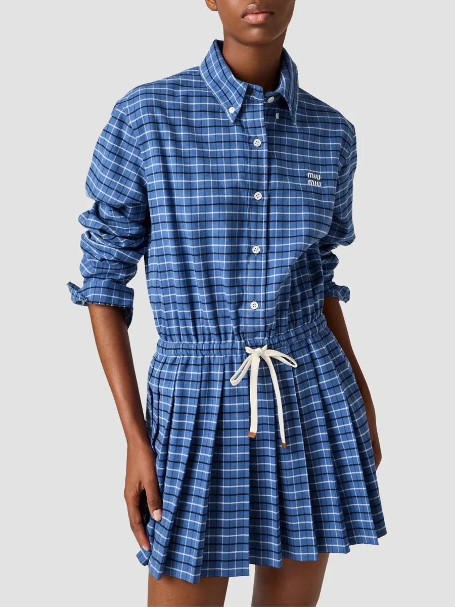 Miu Miu Women's Flannel Dress | Thumbnail 3