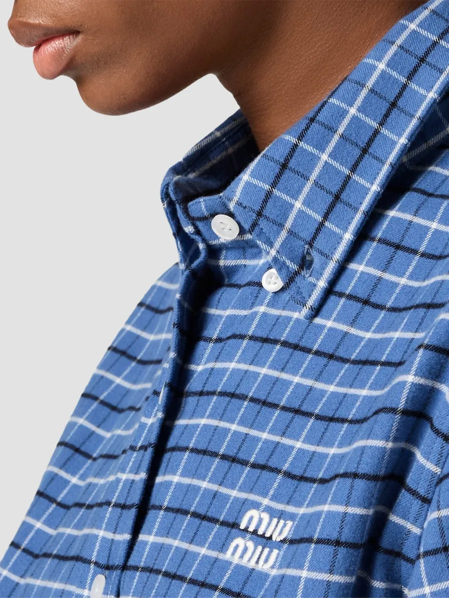 Miu Miu Women's Flannel Dress | Thumbnail 6