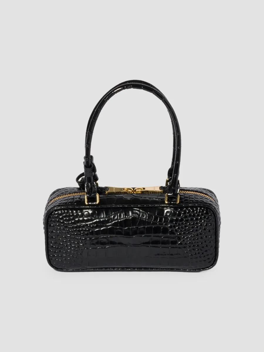Miu Miu Women's Beau Shoulder Bag in Crocodile Embossed Leather | Thumbnail 3