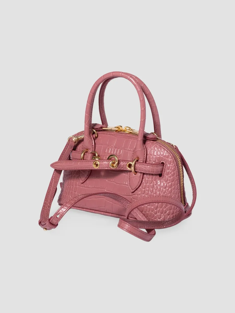 Miu Miu Women's Aventure Crocodile Embossed Calfskin Top Handle Mini Bag | Thumbnail 2 Miu Miu Women's Aventure Crocodile Embossed Calfskin Top Handle Mini Bag | Thumbnail 2
