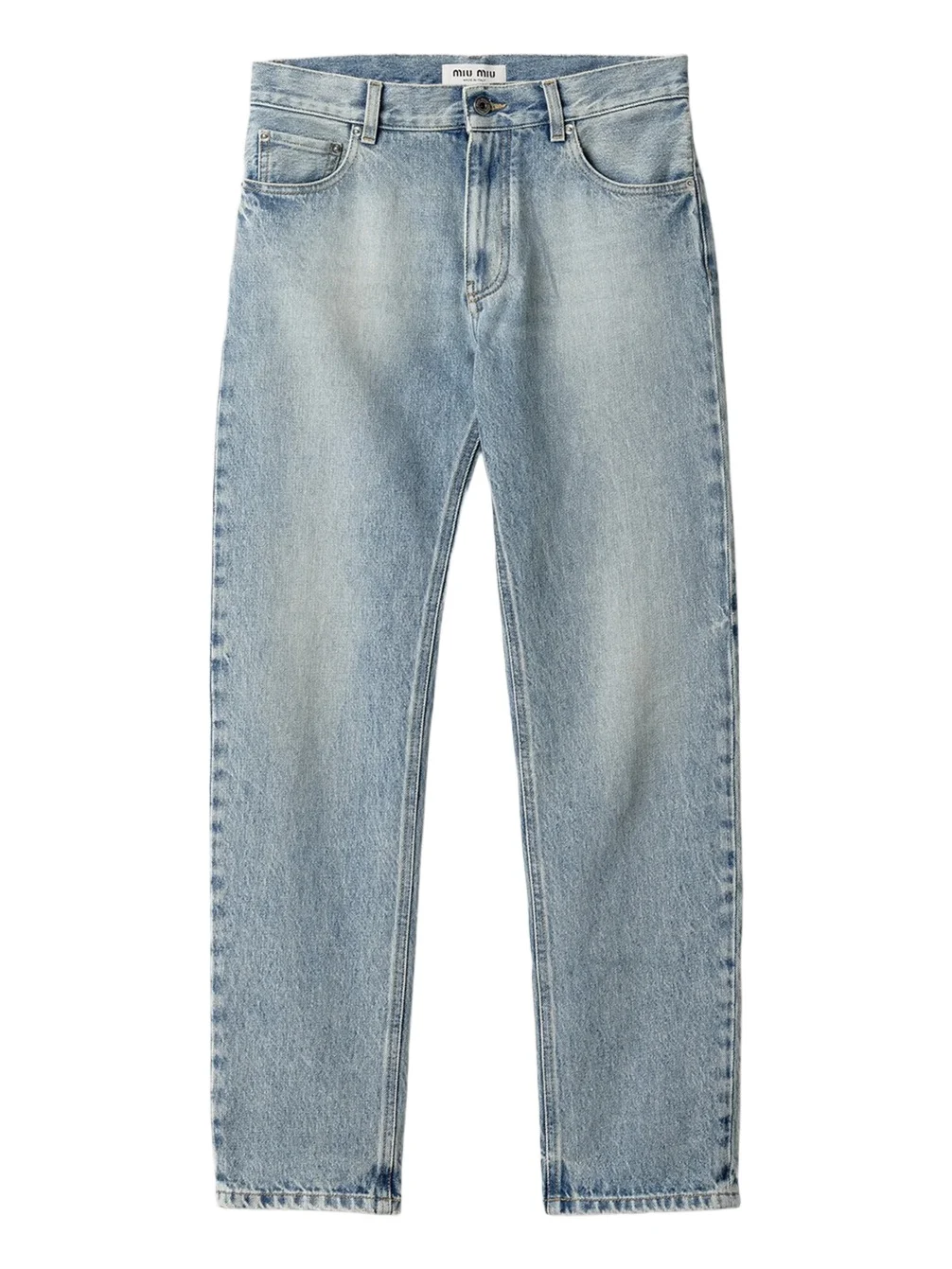 Women's Five-Pocket Washed Denim Jeans