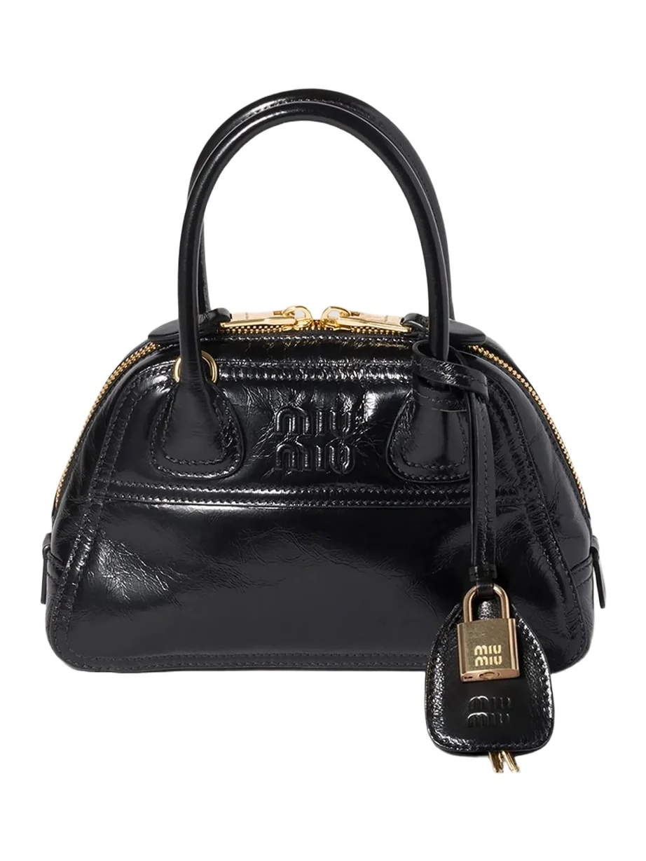 Women's Vivant Shiny Leather Mini Top Handle Bag Women's Vivant Shiny Leather Mini Top Handle Bag