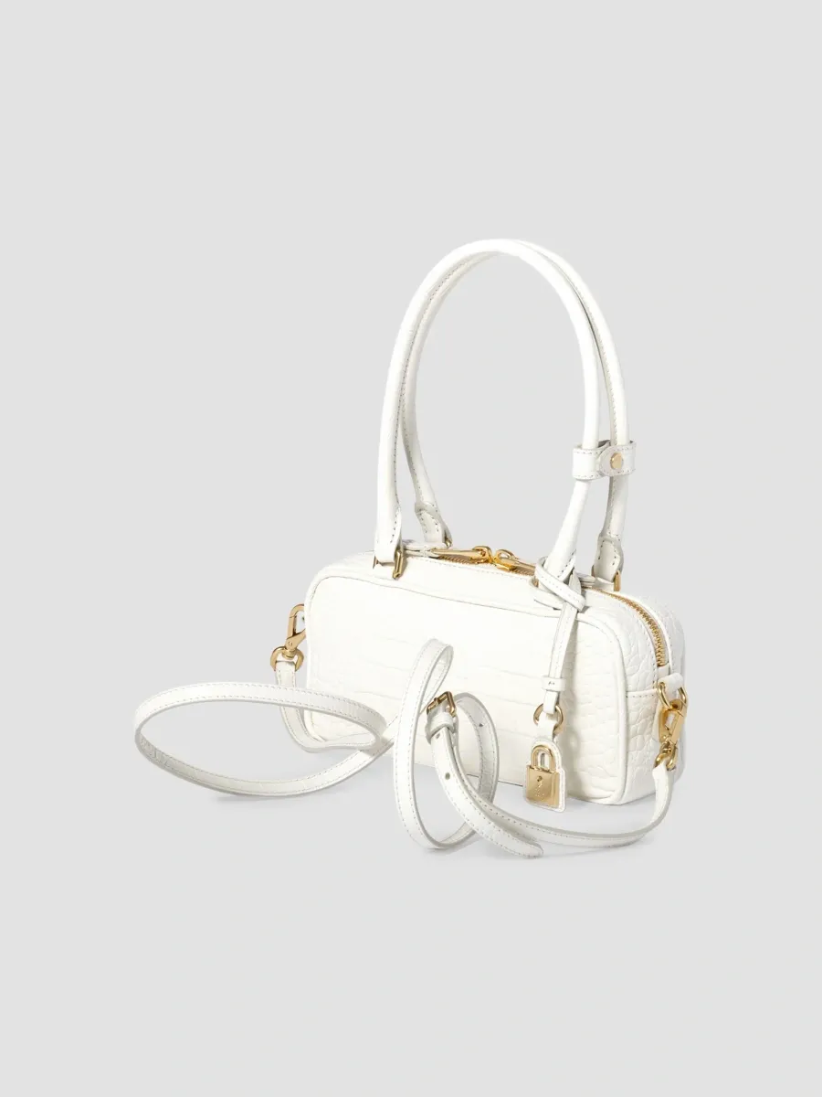Miu Miu Women's Beau Croco-Embossed Leather Mini Top Handle Bag | Thumbnail 5 Miu Miu Women's Beau Croco-Embossed Leather Mini Top Handle Bag | Thumbnail 5
